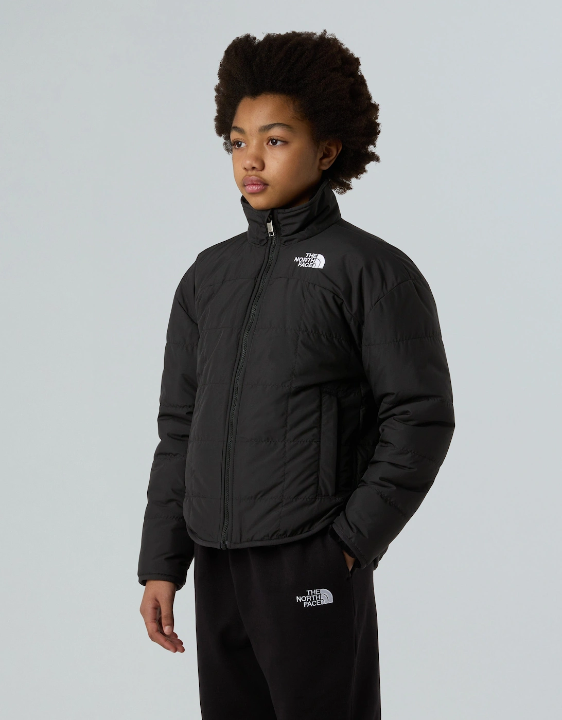 Girls Reversible Shasta Jacket in Black