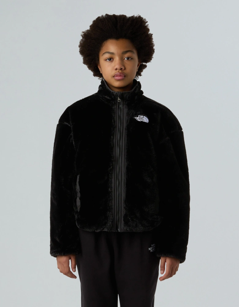 Girls Reversible Shasta Jacket in Black