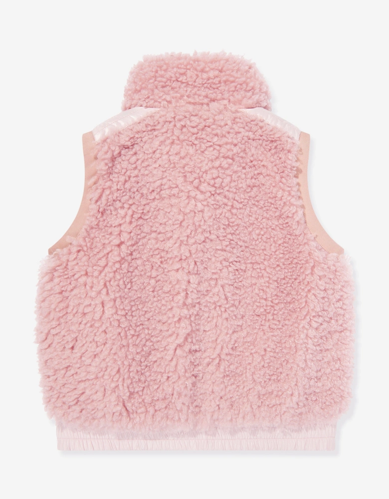 Enfant Girls Grenoble Down Padded Gilet in Pink