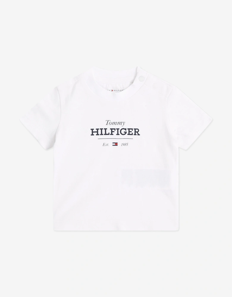 Baby Monotype 1985 Logo T-Shirt in White