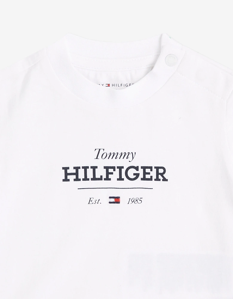 Baby Monotype 1985 Logo T-Shirt in White