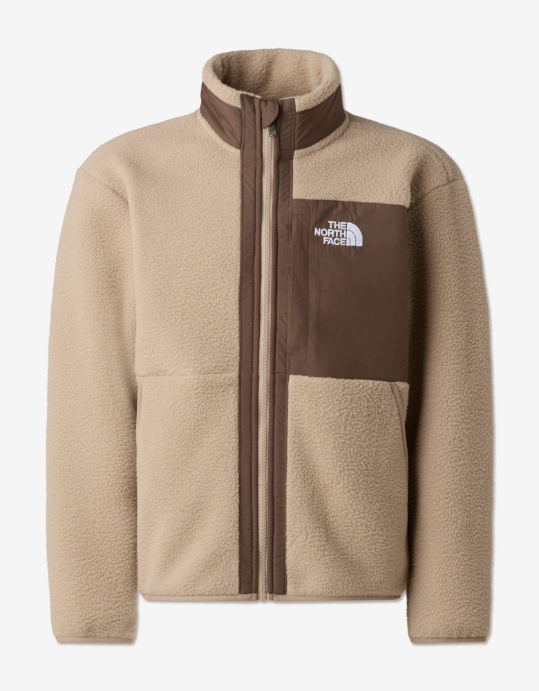 Boys Yumiori Full Zip Jacket in Beige