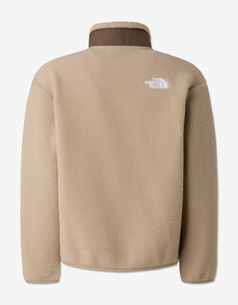 Boys Yumiori Full Zip Jacket in Beige