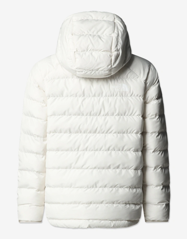 Girls Reversible Perrito Hooded Jacket in White