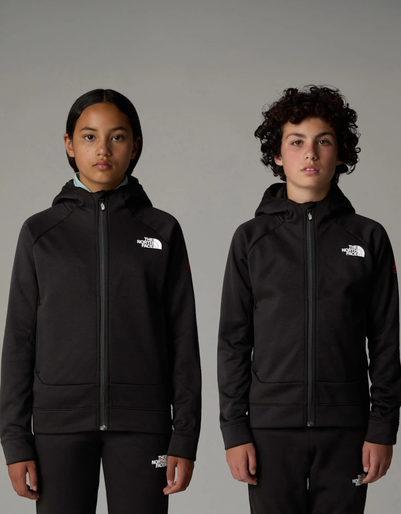 Kids Mountain Athletics Zip Up Top in Black