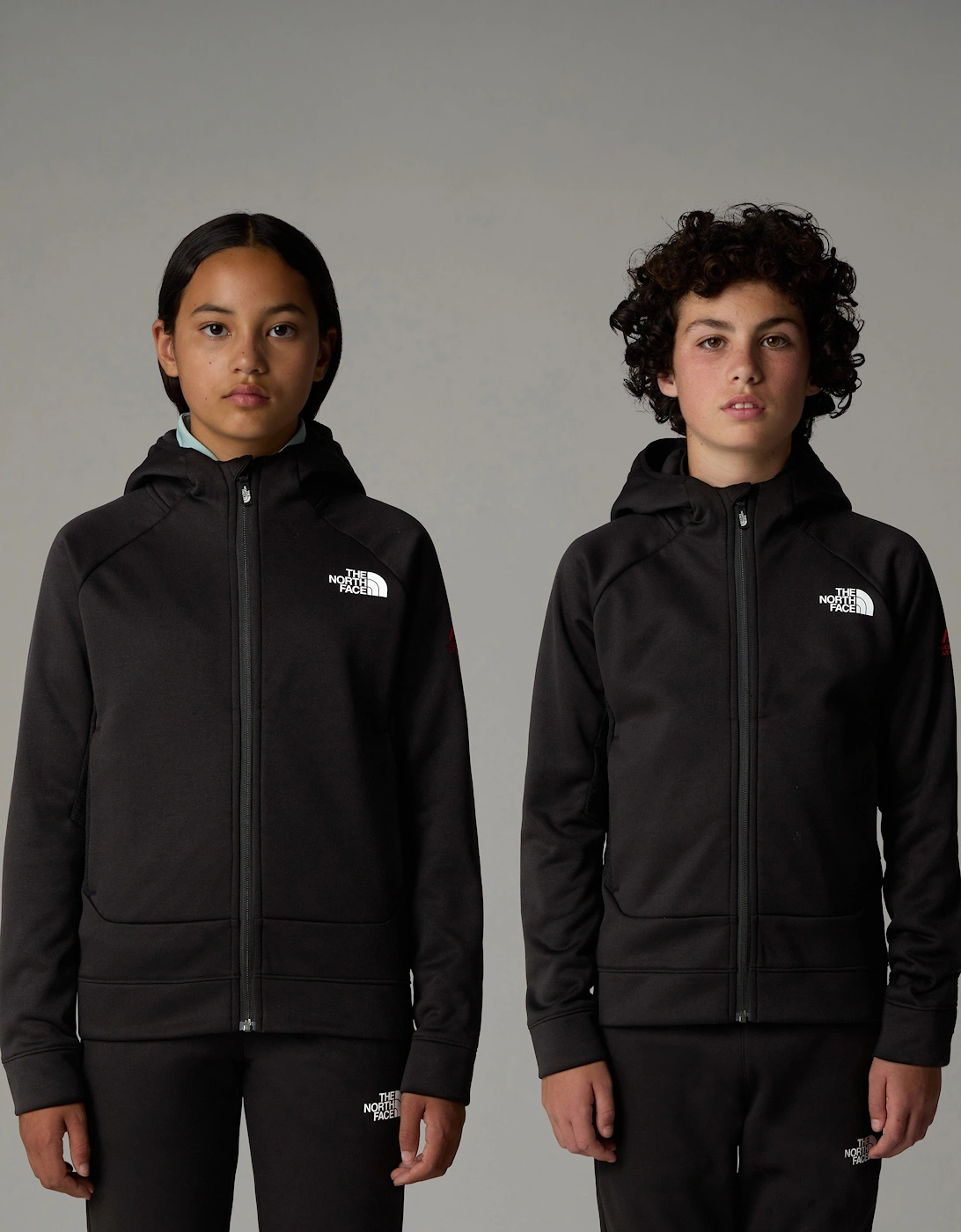 Kids Mountain Athletics Zip Up Top in Black
