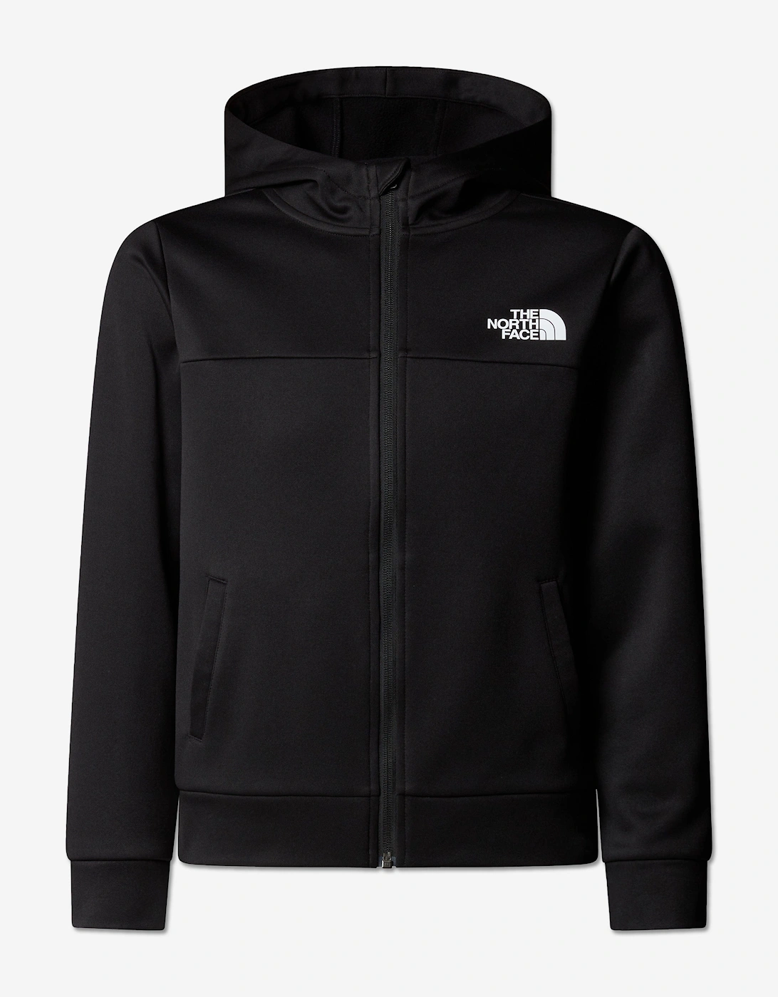 Kids Reaxion Full Zip Hoodie in Black, 6 of 5
