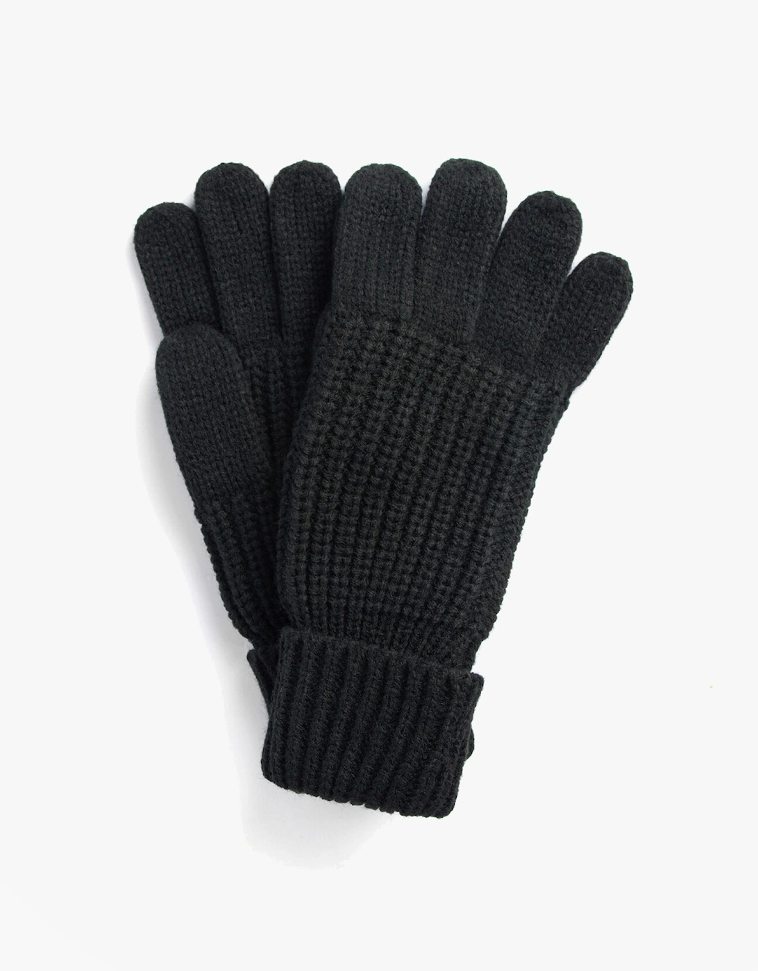 SALTBURN KNITTED Womens Gloves Black