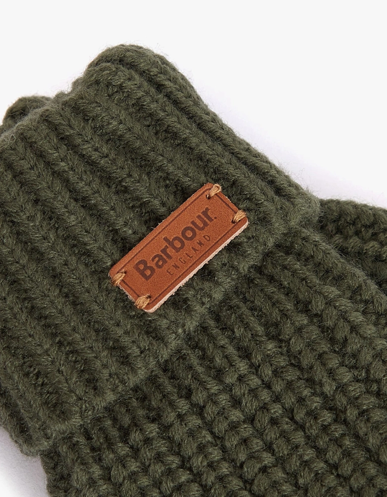 SALTBURN KNITTED Womens Gloves Olive