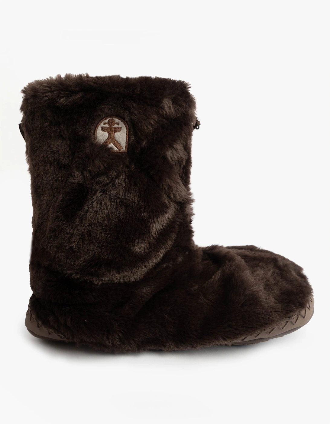 MARILYN Womens Slipper Boots Dark Chocolate, 7 of 6