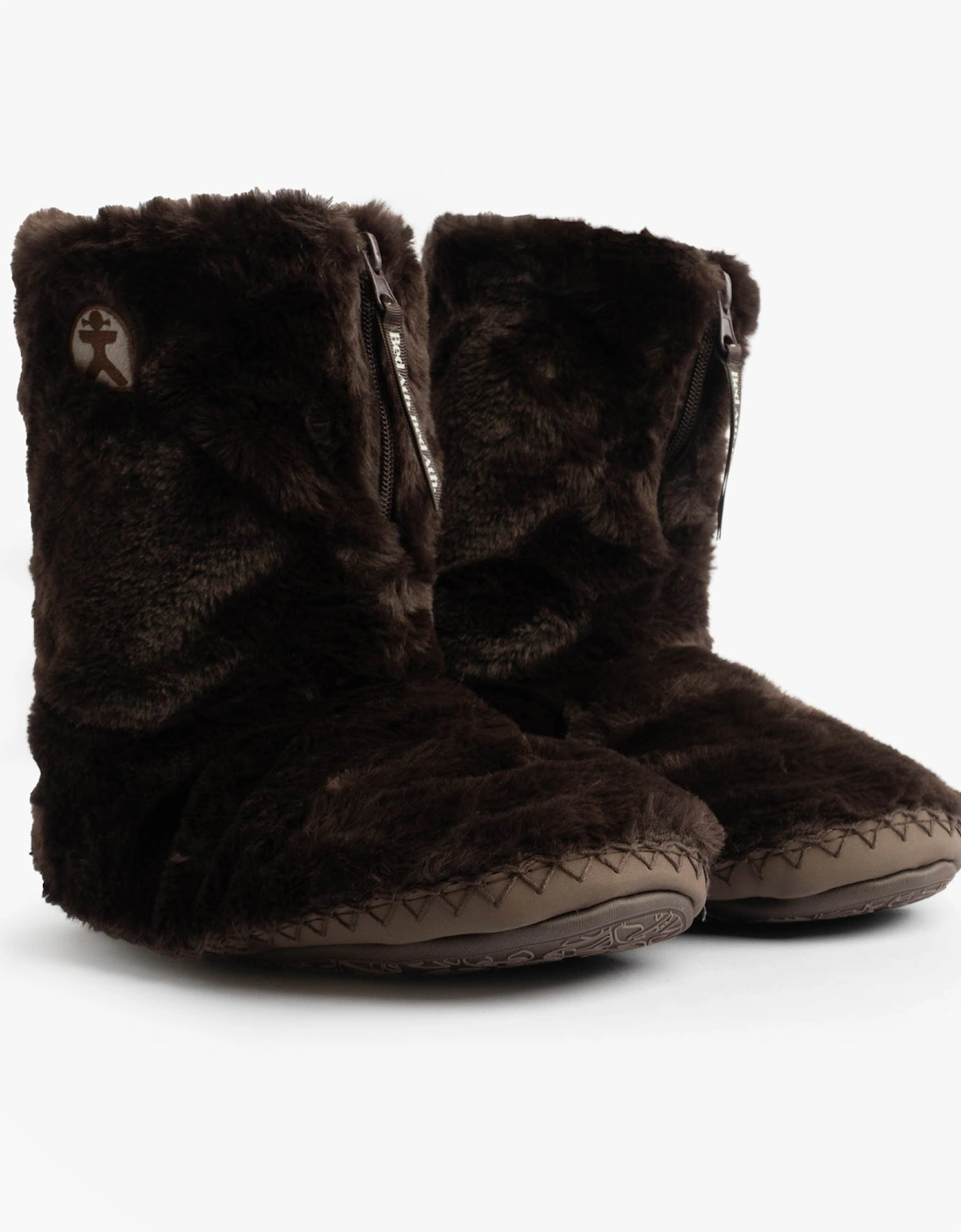MARILYN Womens Slipper Boots Dark Chocolate