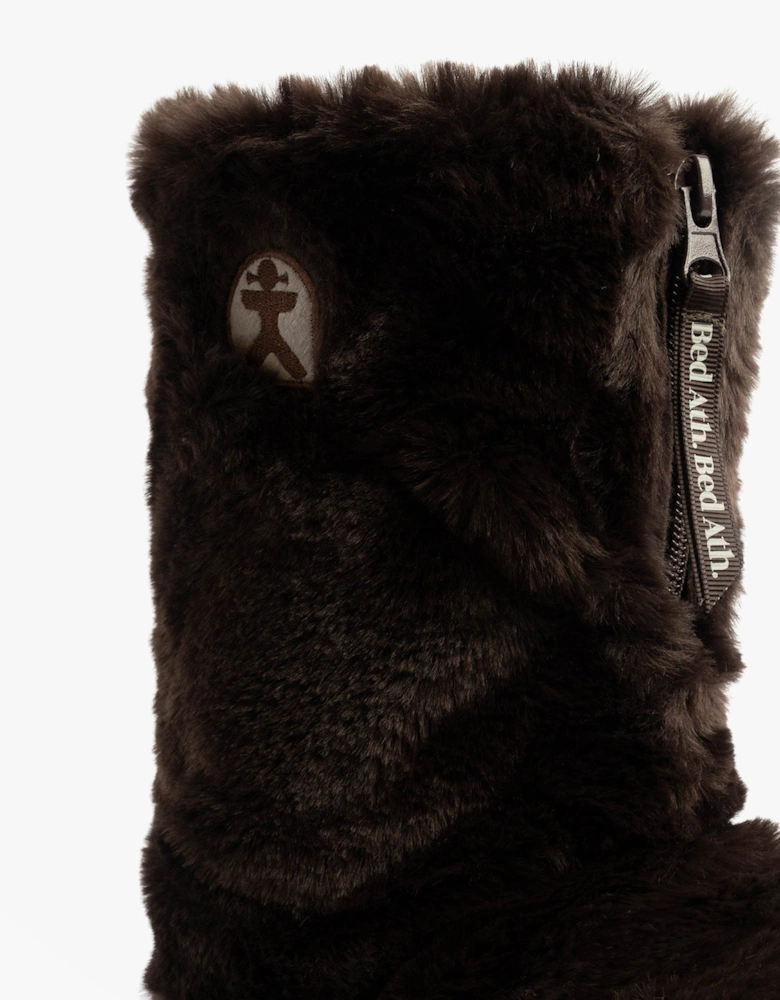 MARILYN Womens Slipper Boots Dark Chocolate