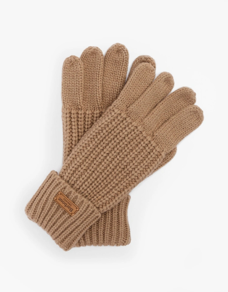 SALTBURN KNITTED Womens Gloves Mink