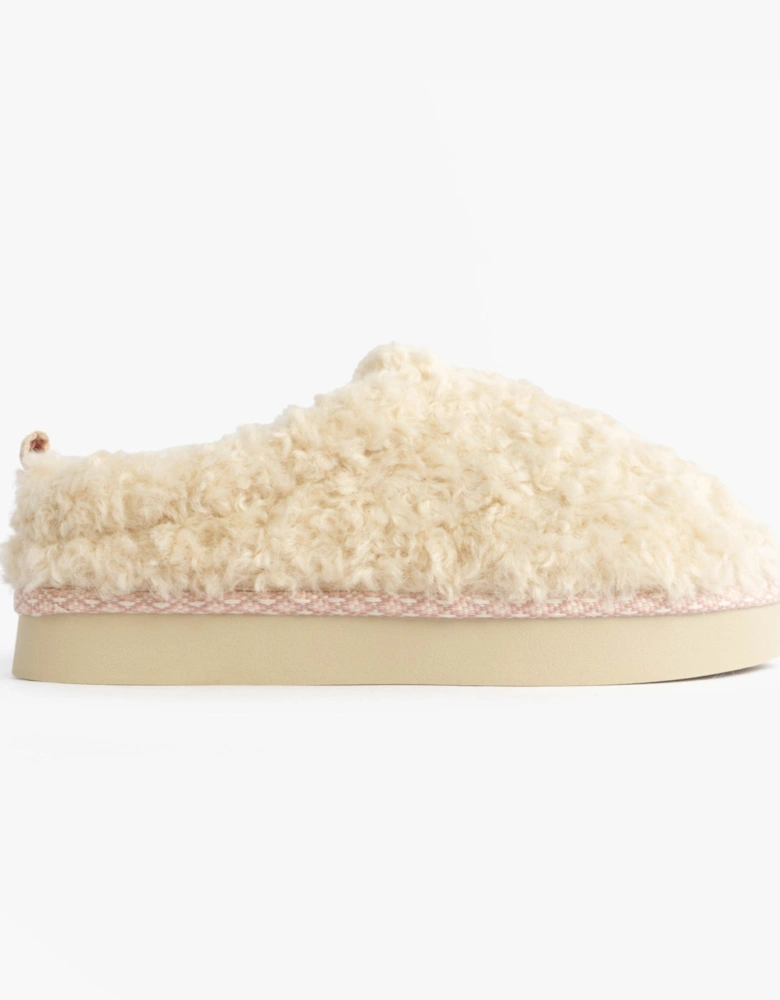 ALICIA Womens Mule Slippers Cream