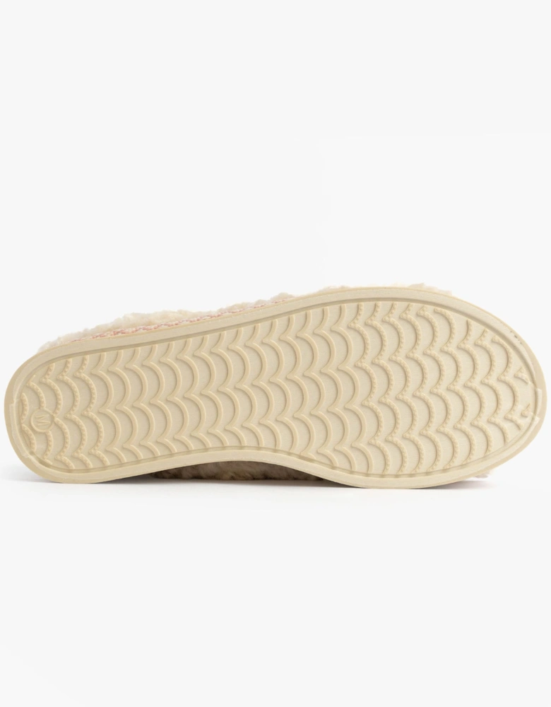 ALICIA Womens Mule Slippers Cream