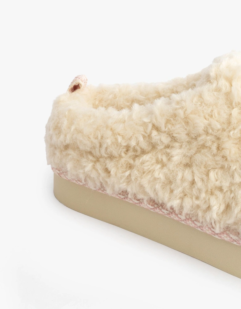 ALICIA Womens Mule Slippers Cream