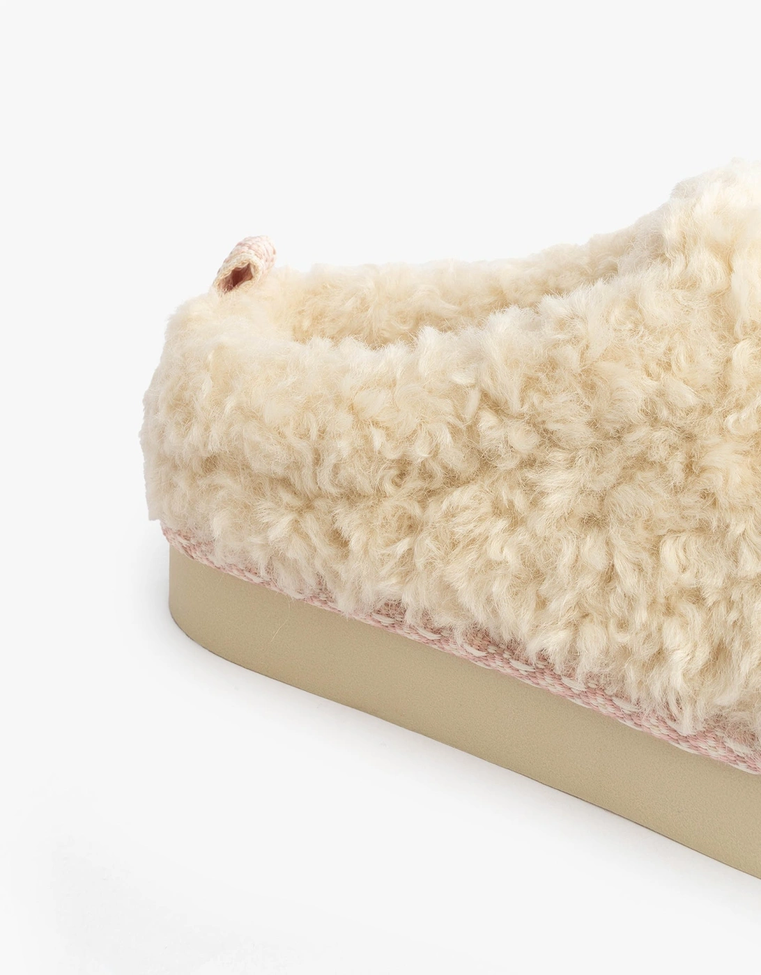 ALICIA Womens Mule Slippers Cream