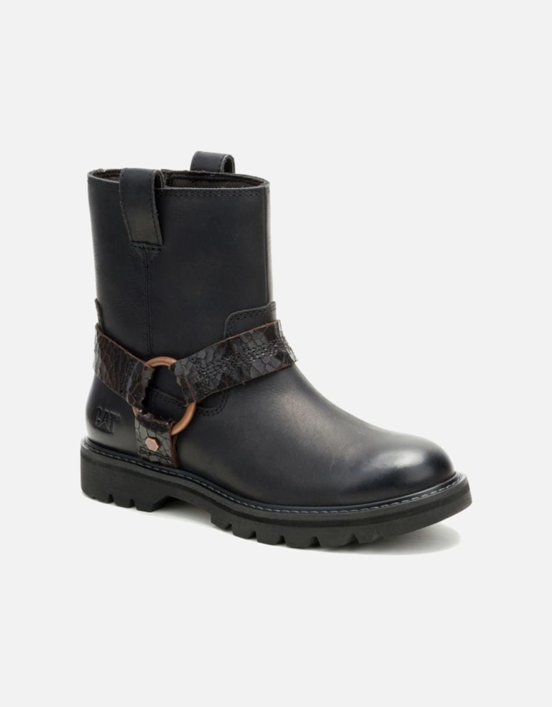 Grader Harness  P312310 Womens Black Leather Boots