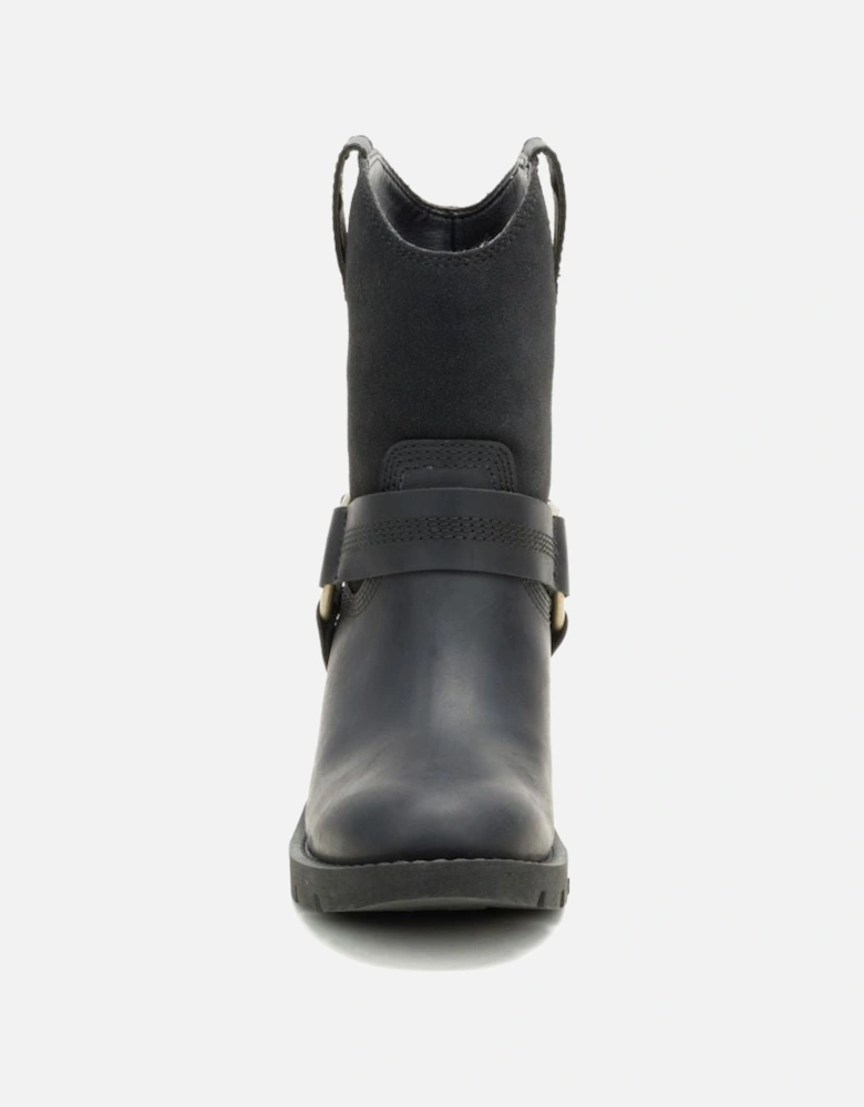 Rewrite  Harness   P312373 Womens Leather Black Boots