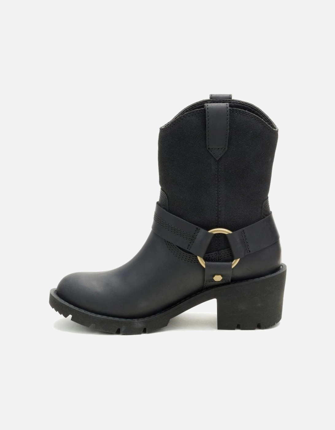 Rewrite  Harness   P312373 Womens Leather Black Boots