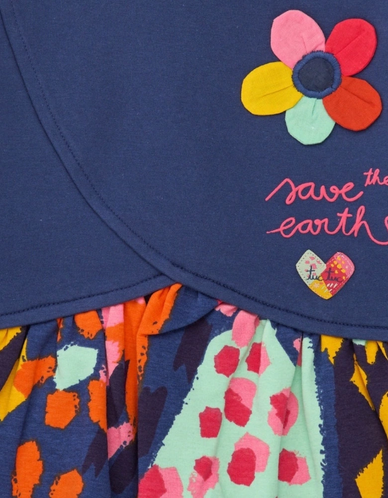 Girls Multicoloured Jumper Dress