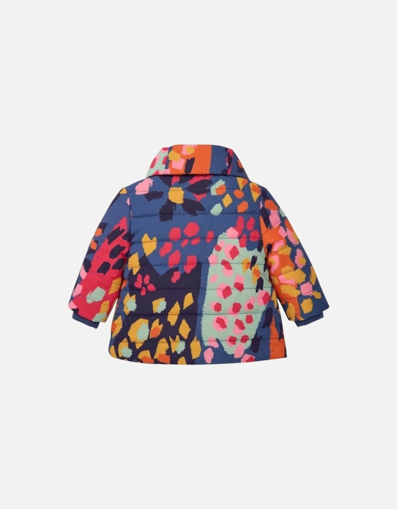 Girls Multicoloured Padded Coat