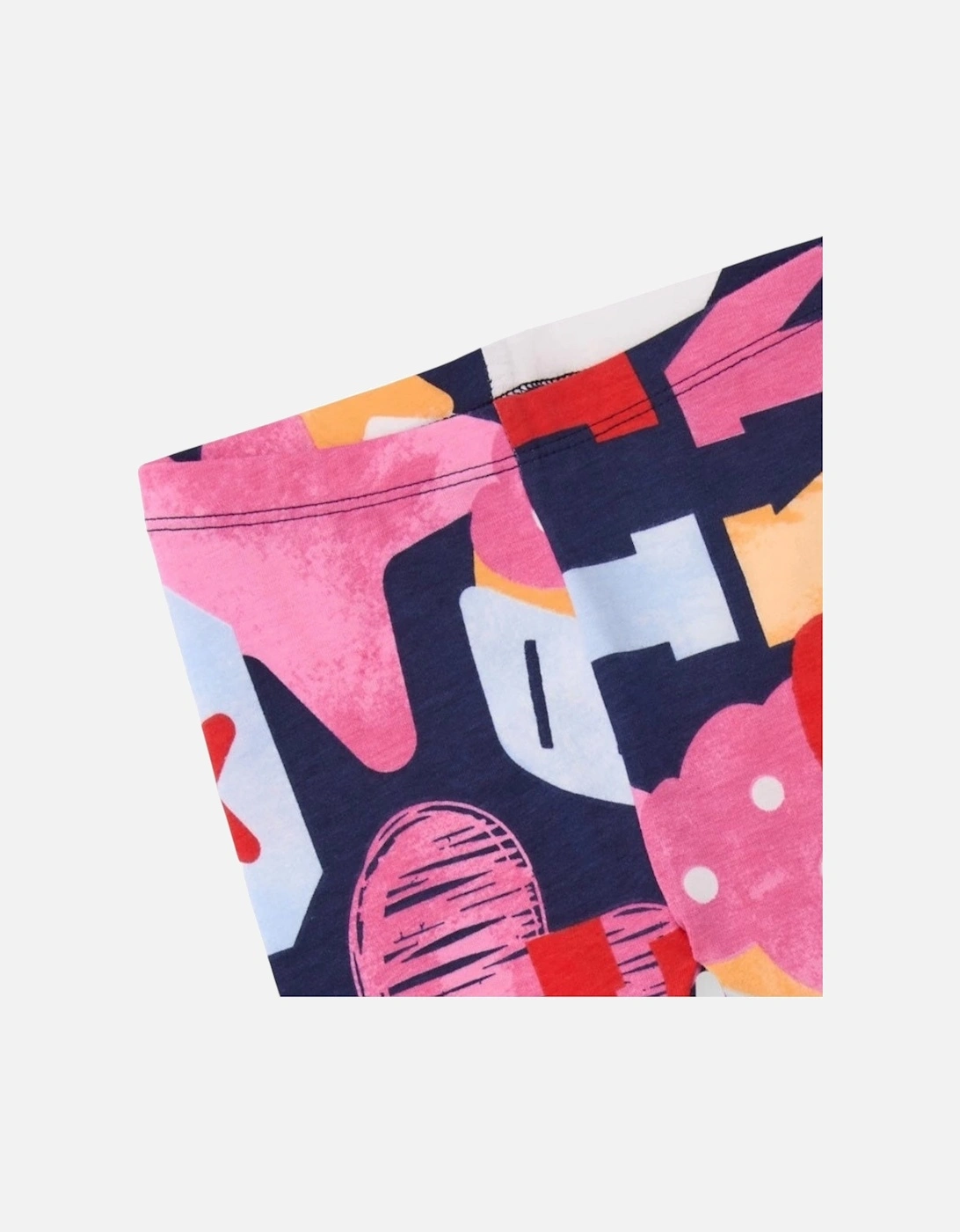 Girls Navy Multicoloured Legging Set