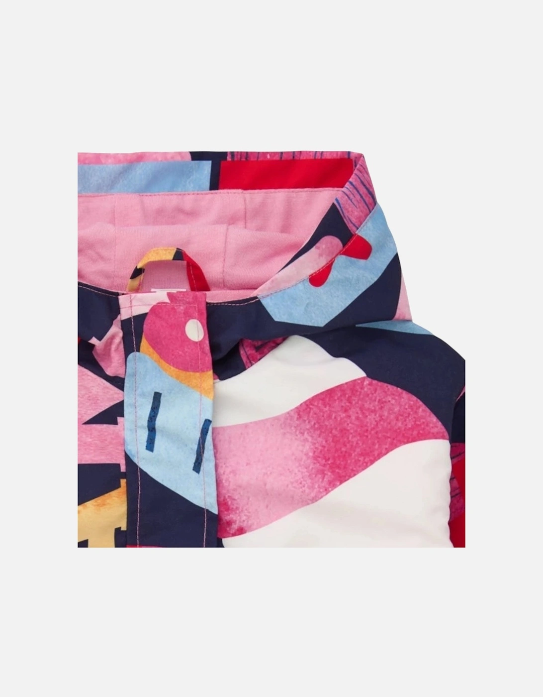 Girls Multicoloured Soft Windbreaker Jacket