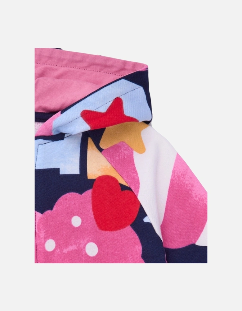 Girls Multicoloured Hooded Dress