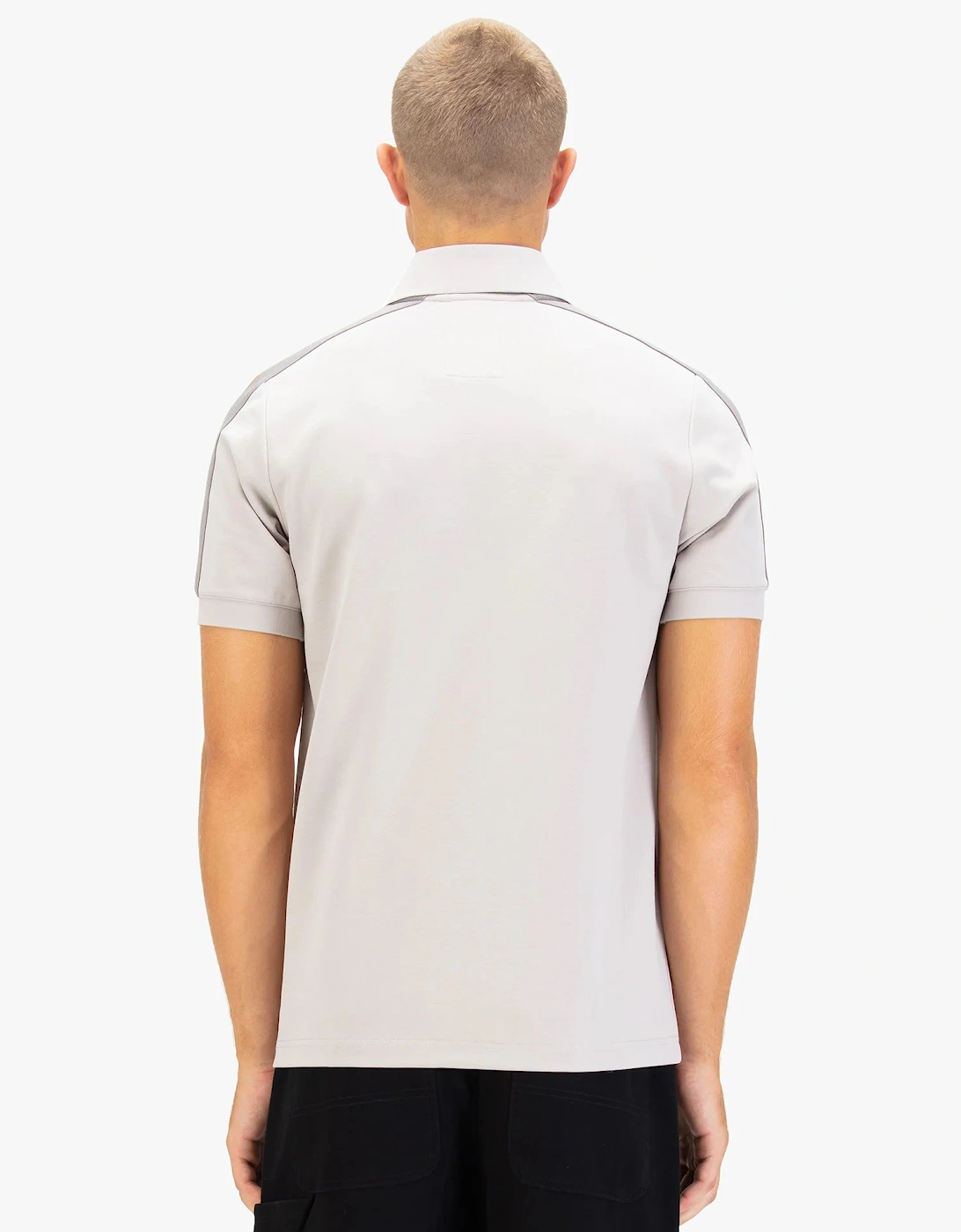 Luke1977 Caltech 1000 Zip Polo Shirt - Cement Concrete