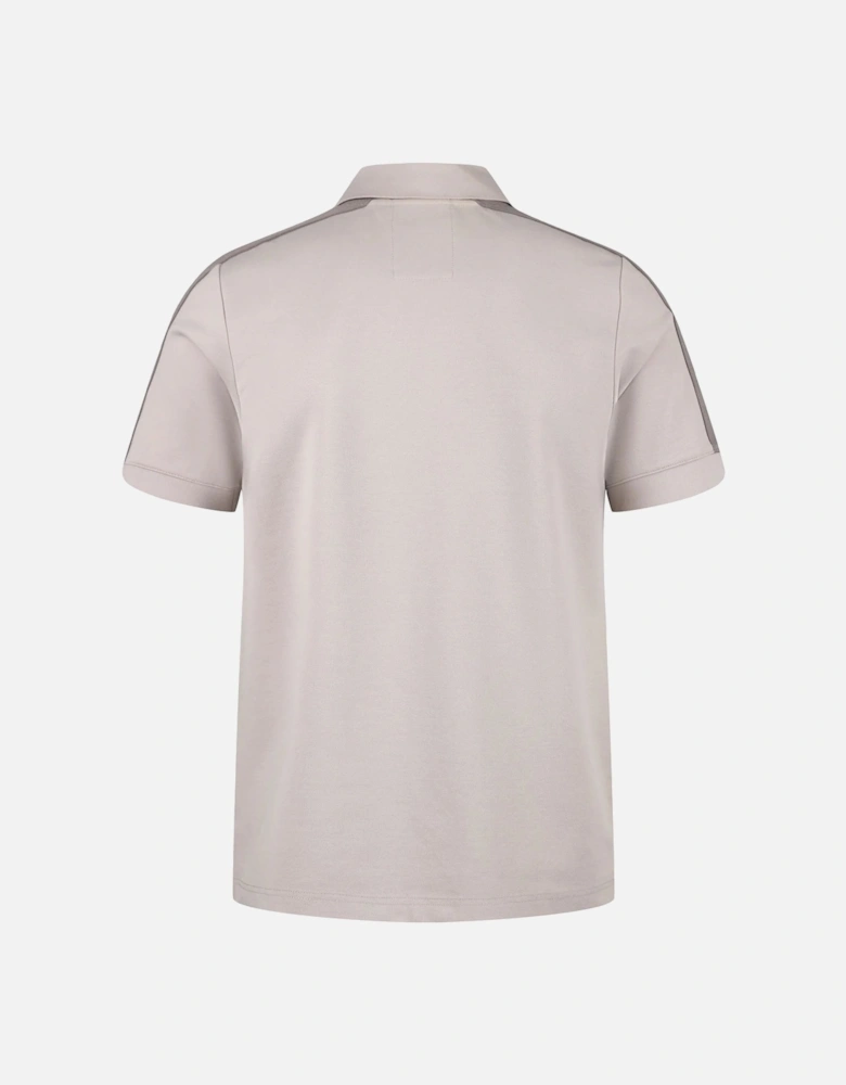 Luke1977 Caltech 1000 Zip Polo Shirt - Cement Concrete