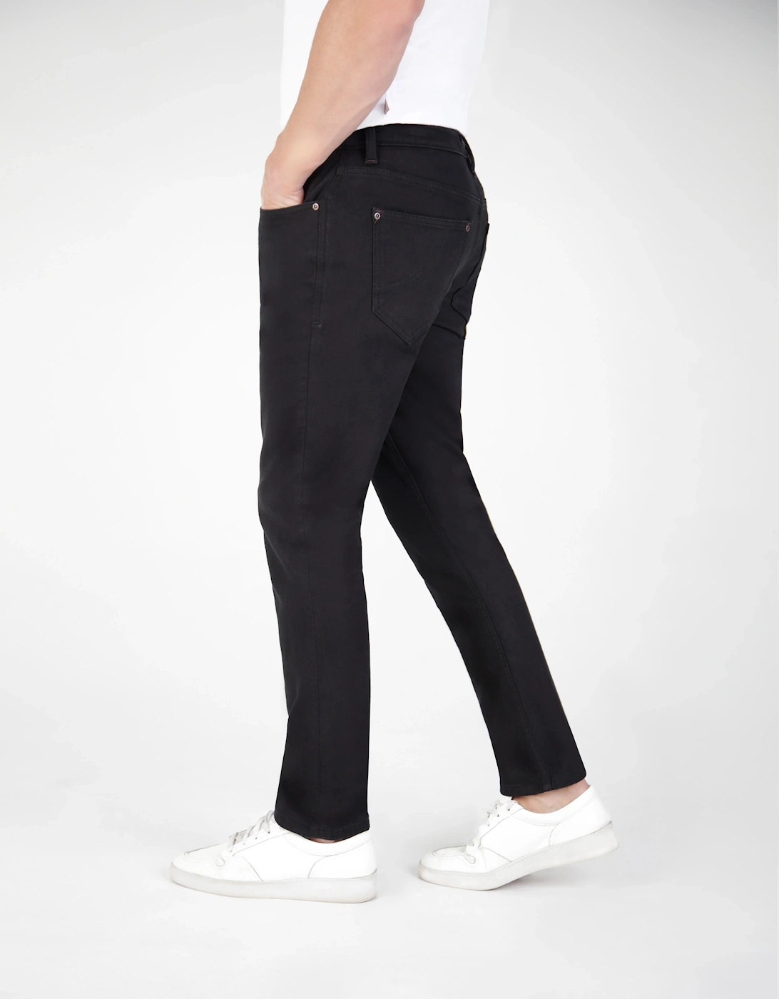 Mirage Tapered Stretch Denim Jean - Black