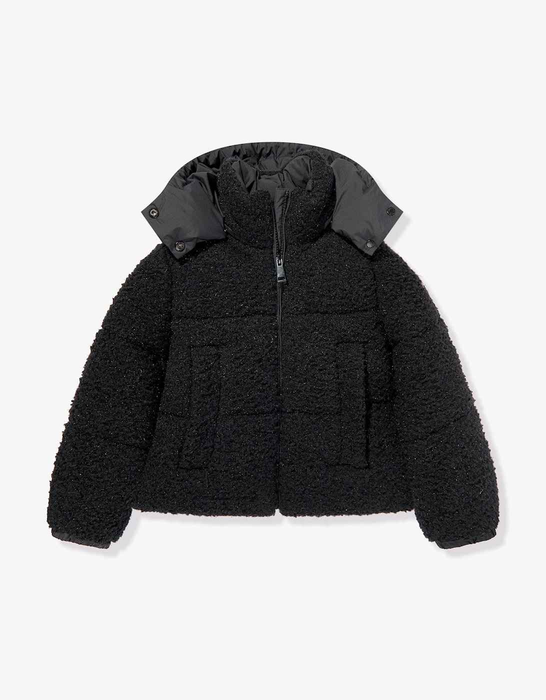 Enfant Girls Zambaga Down Padded Jacket in Black, 5 of 4