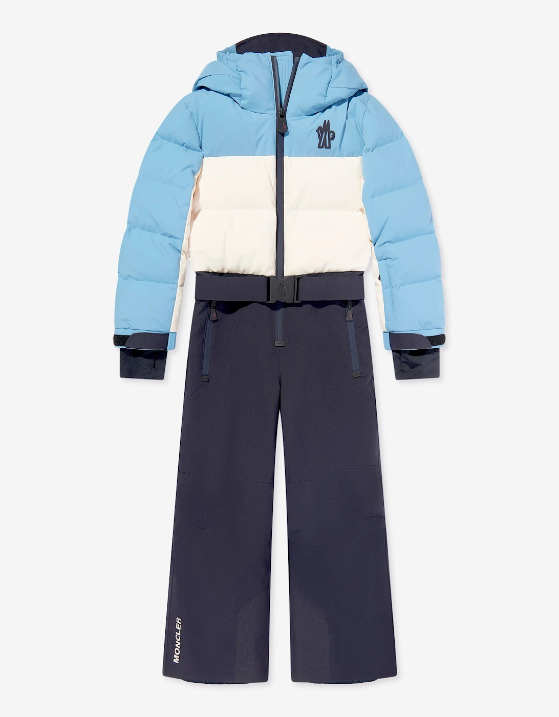 Enfant Kids Grenoble Down Padded Ski Suit in Blue, 5 of 4