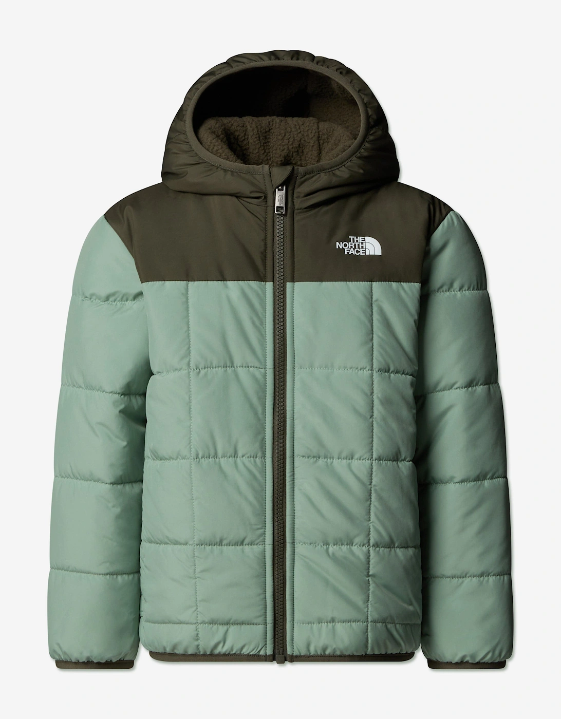 Kids Reversible Shasta Hooded Jacket in Green