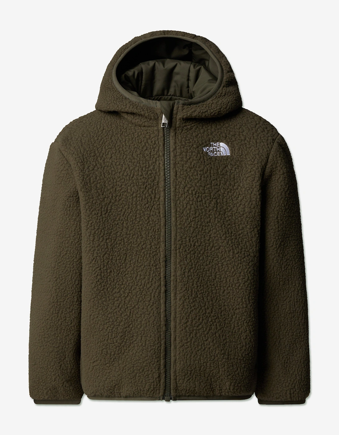 Kids Reversible Shasta Hooded Jacket in Green