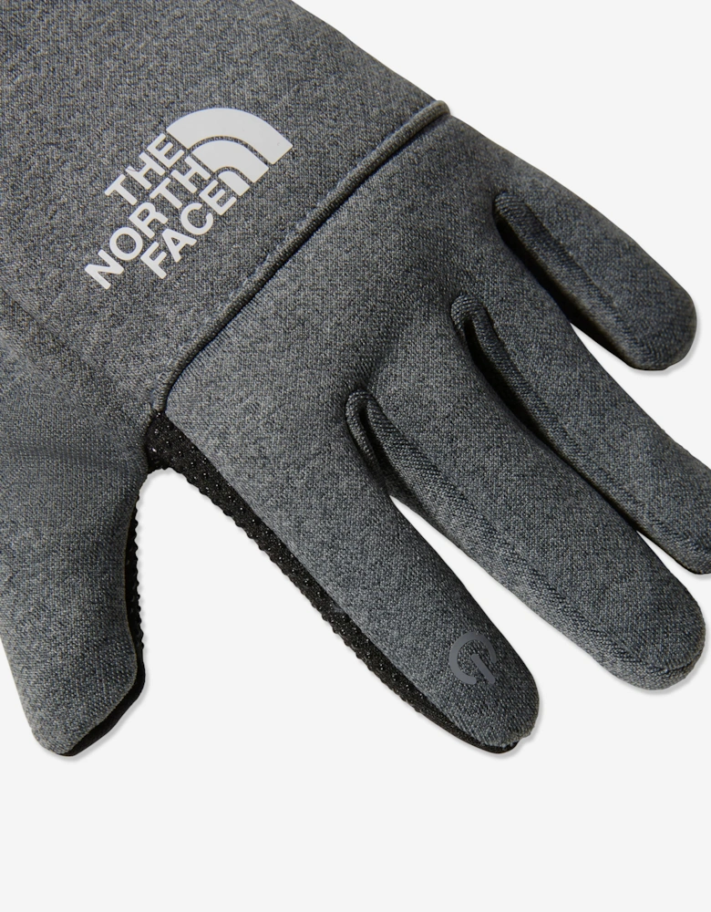 Kids Recycled Etip Gloves in Grey