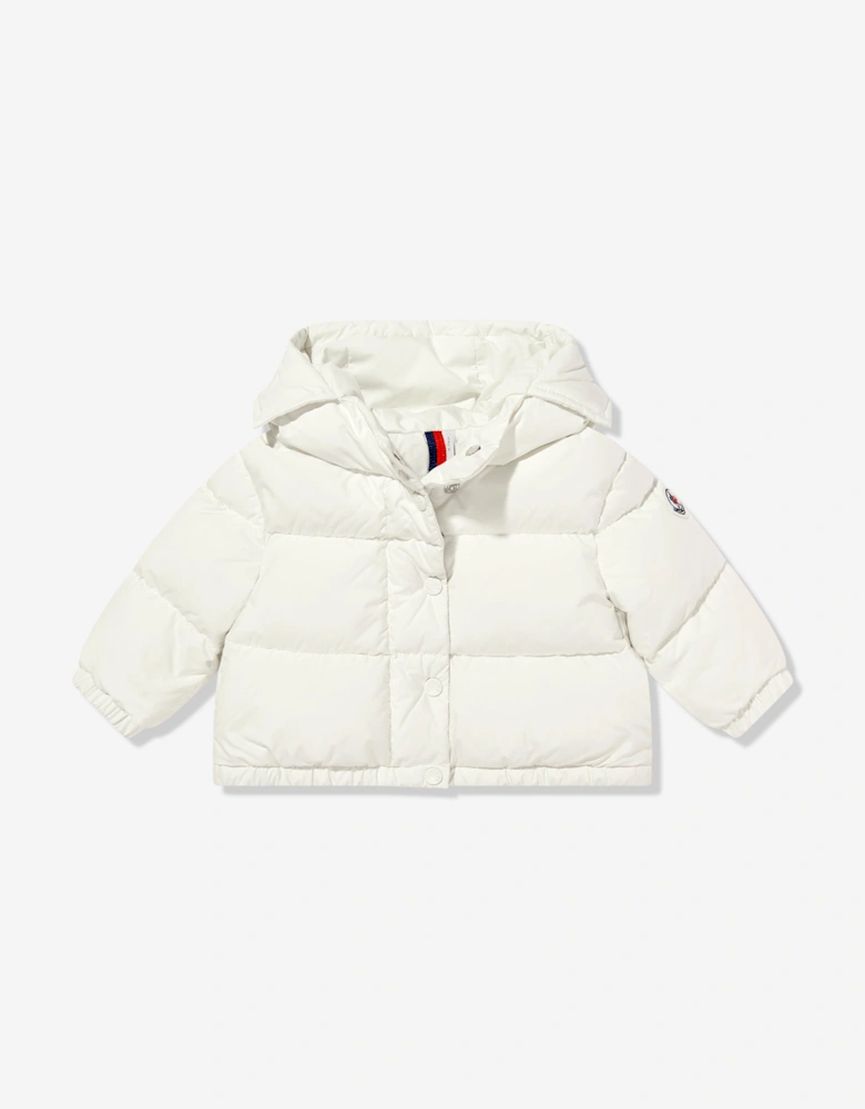 Enfant Baby Girls Laurie Down Padded Jacket in Ivory