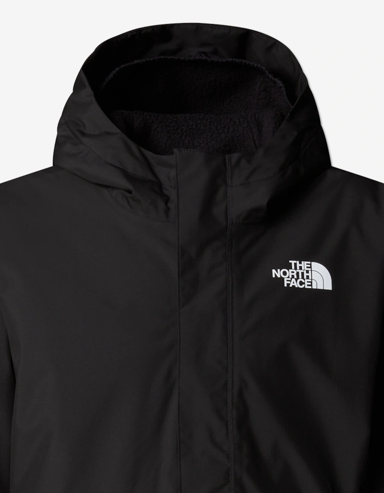 Boys Warm Antora Rain Jacket in Black