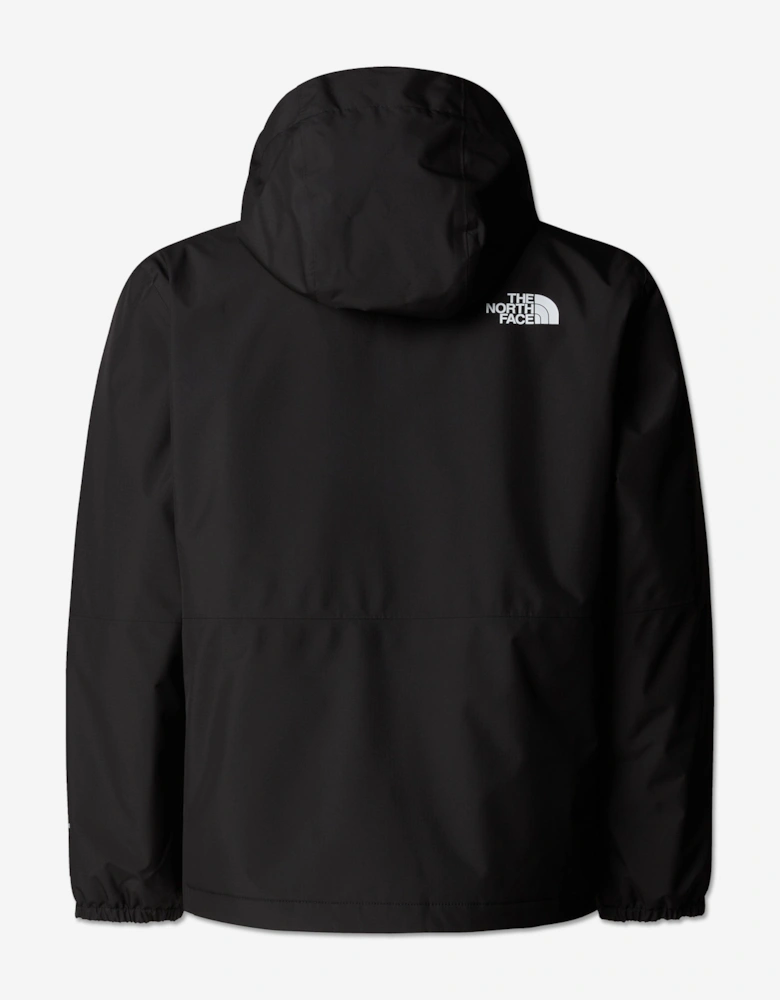 Boys Warm Antora Rain Jacket in Black
