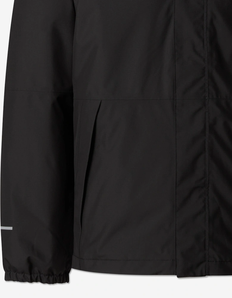 Boys Warm Antora Rain Jacket in Black