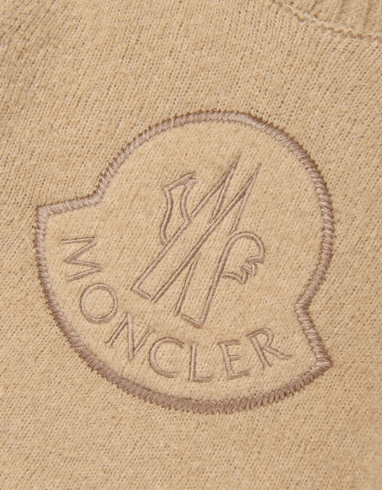 Enfant Boys Wool Logo Jumper in Beige