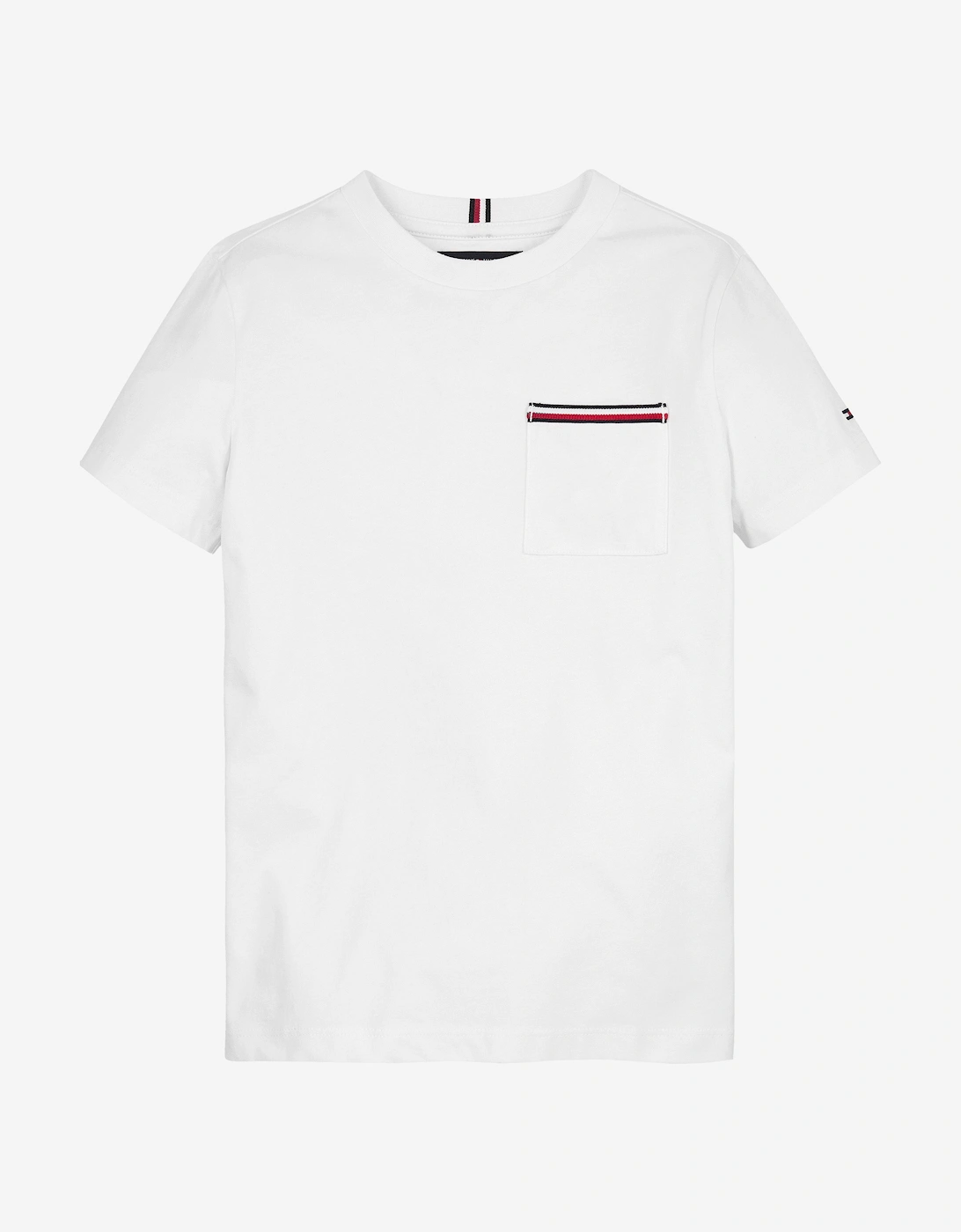 Boys Pocket T-Shirt in White, 5 of 4