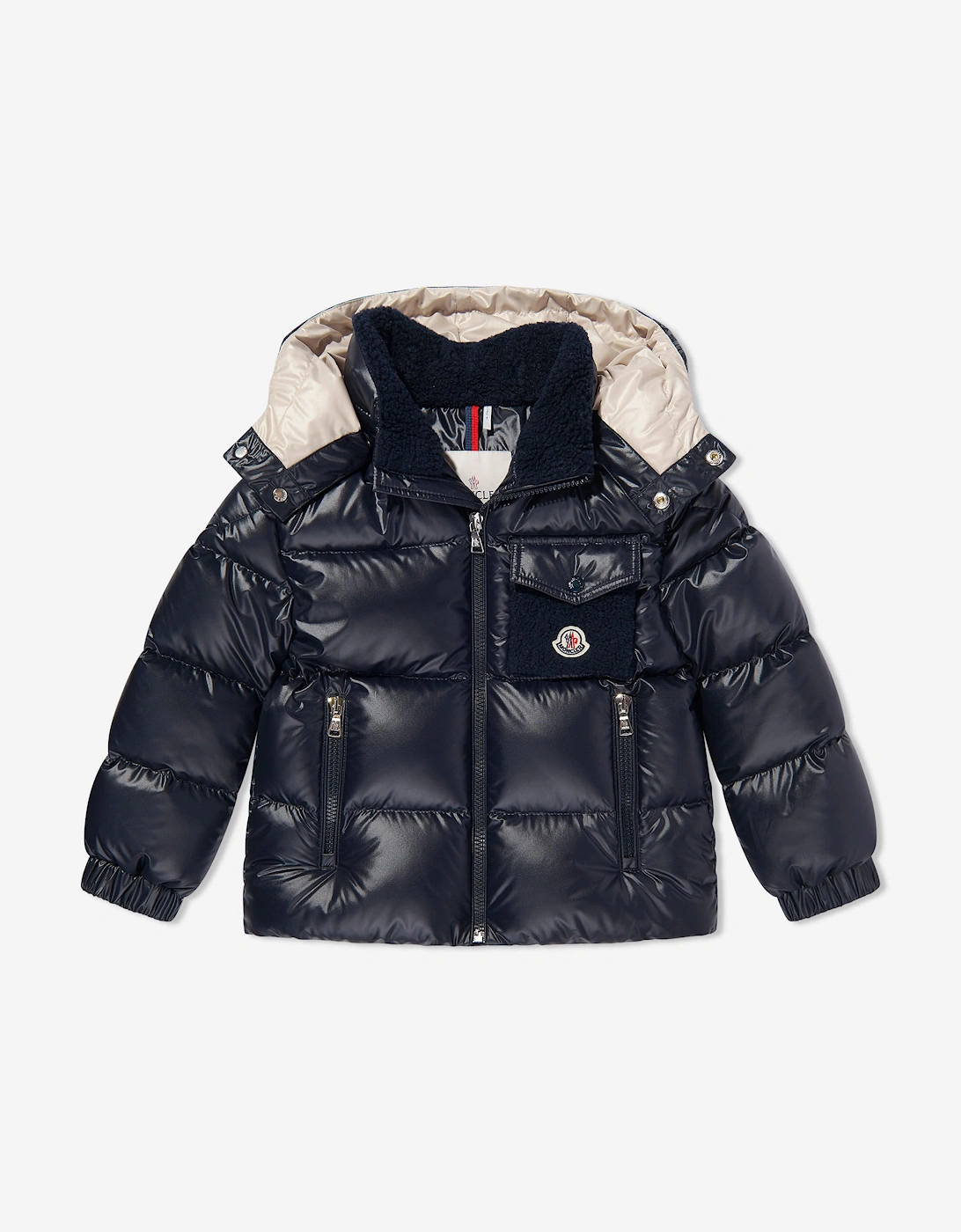 Boy's Moncler Enfant Boys Yule Down Padded Jacket in Navy - Blue - Size: 14 years