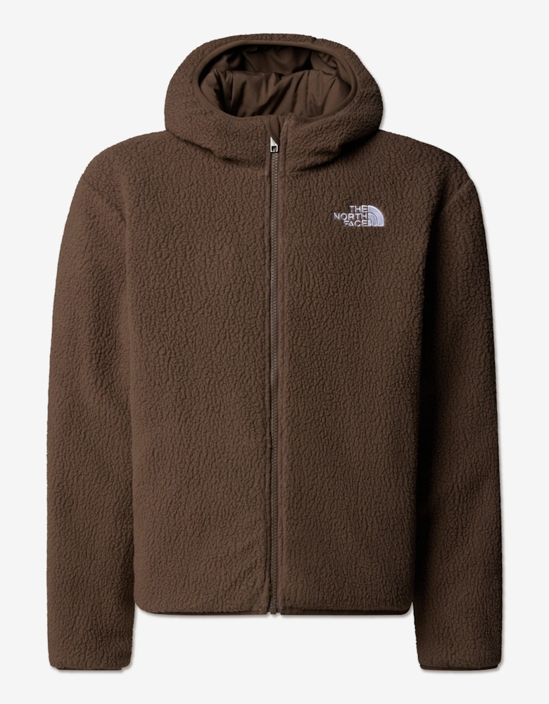Boys Reversible Shasta Hooded Jacket in Beige
