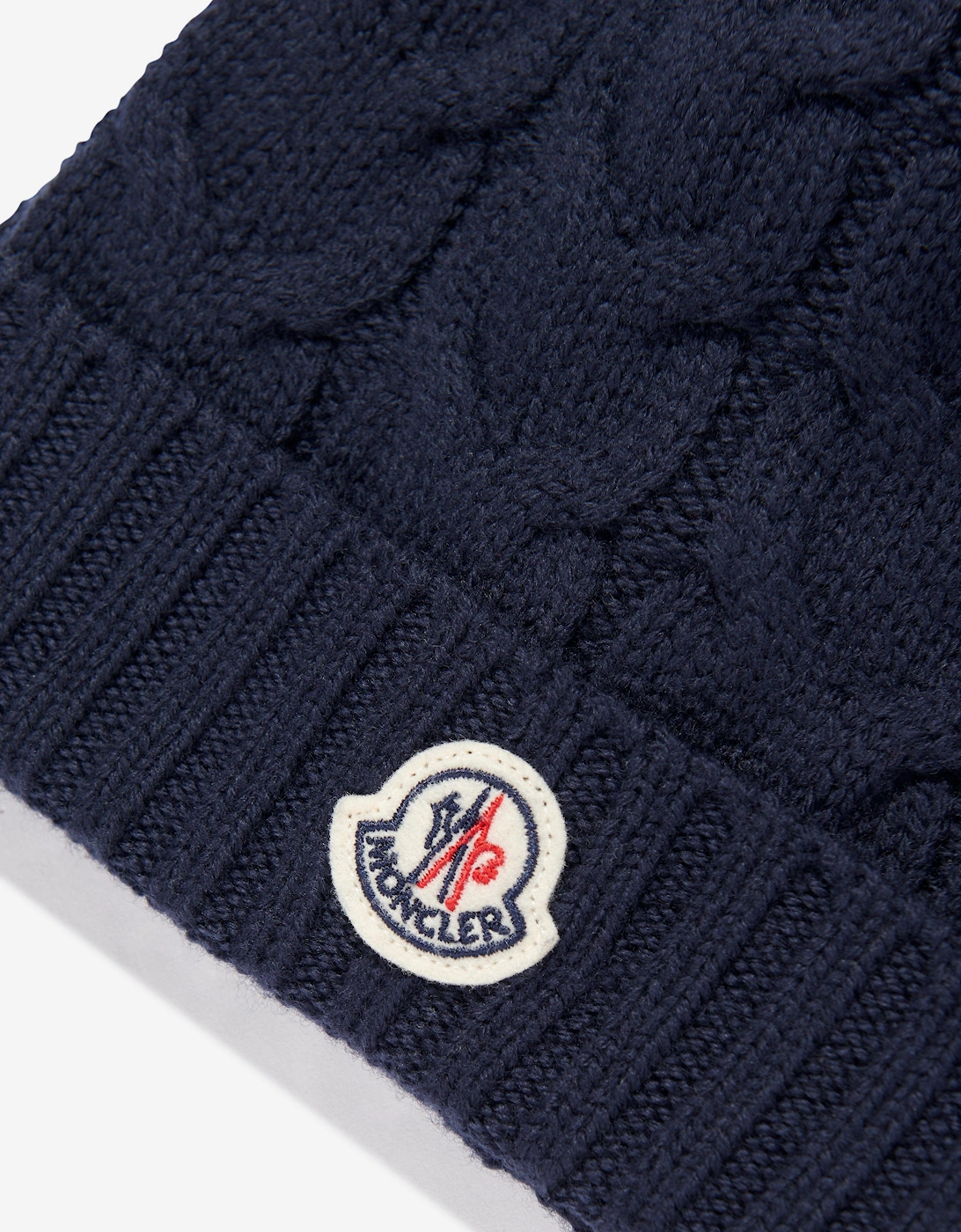 Enfant Boys Wool Knit Beanie Hat in Navy