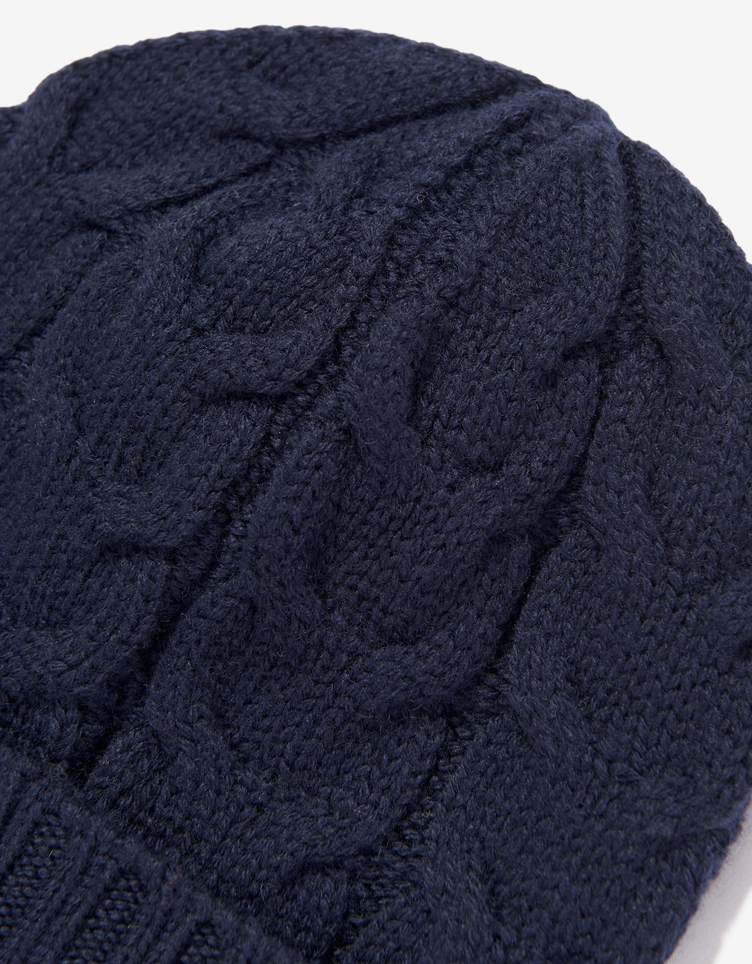 Enfant Boys Wool Knit Beanie Hat in Navy