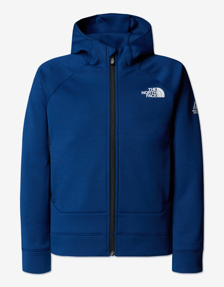 Boys Mountain Athletics Full Zip Hoodie in Blue