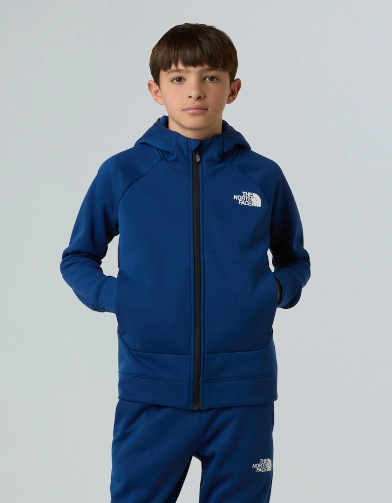 Boys Mountain Athletics Full Zip Hoodie in Blue