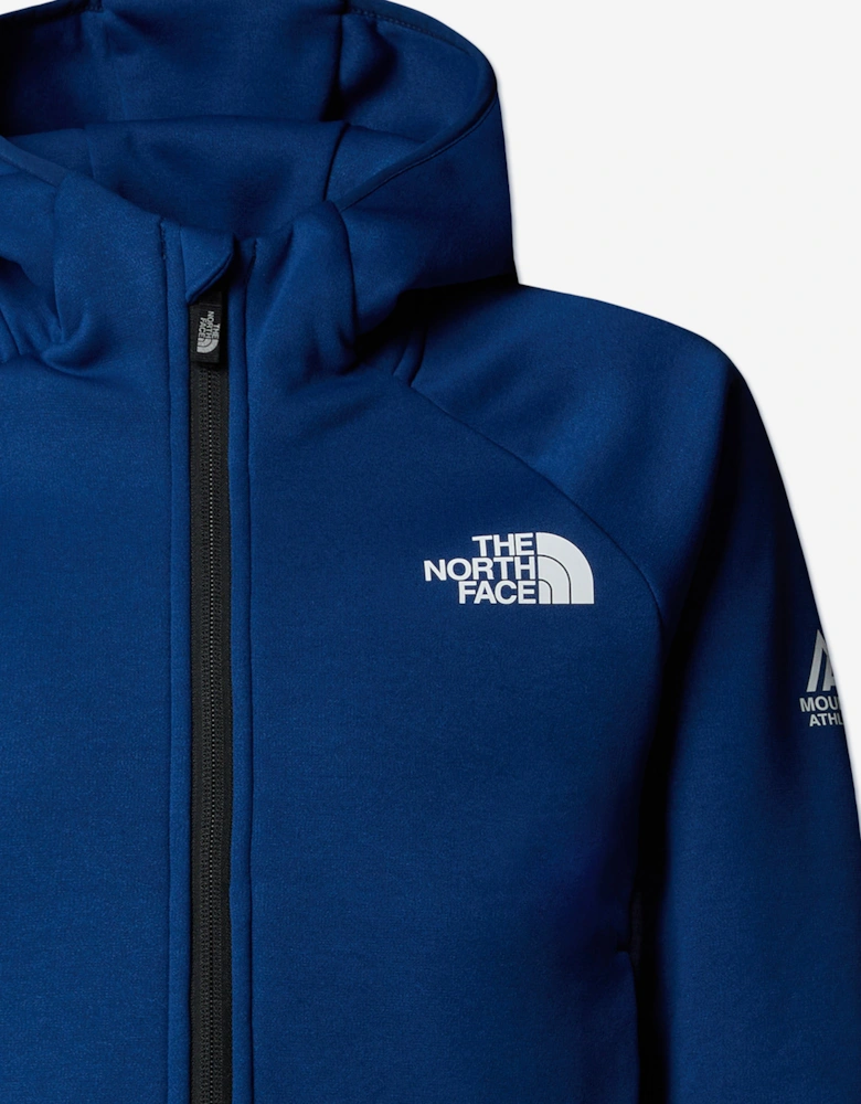 Boys Mountain Athletics Full Zip Hoodie in Blue